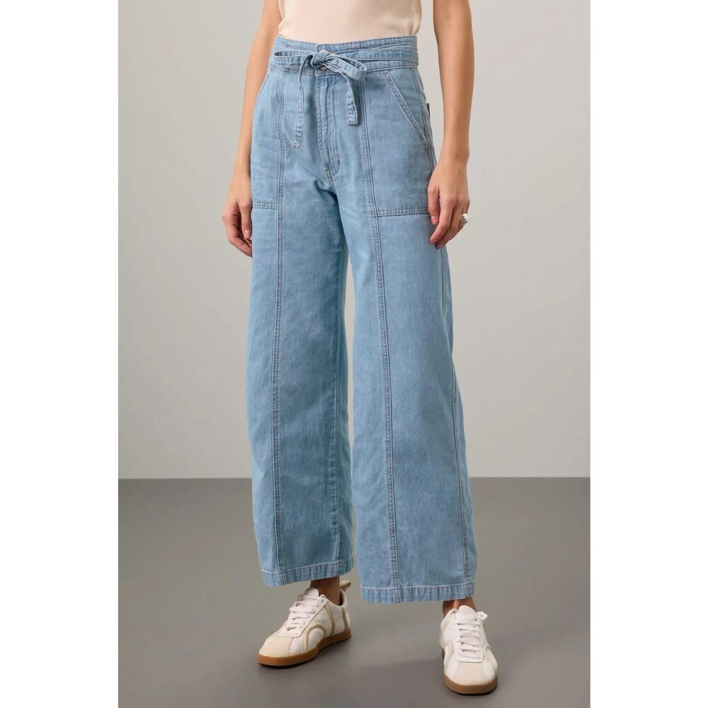 Hudson Tie Waist Wide Leg Trouser